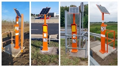 4G ar saules enerģiju darbināmais avārijas pīlārs Tālrunis: Drošības uzlaboša...